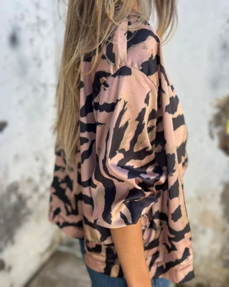 DARALI | Stylowa kurtka typu bomber z nadrukiem 